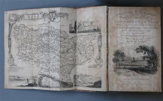 Ireland, William Henry - Englands Topographer: A New and Complete History of the County of Kent, 4 vols, 8vo,